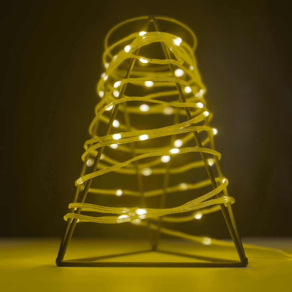 Уличная гирлянда-нить Светодиодная гирлянда "Краса" 200м, 2000 LED, прозрачный провод, жёлтая арт. SVL-CR200-24V-T/Y для загородного дома — FEEL LIGHT Санкт-Петербург